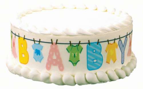 Baby Clothesline Edible Icing Strips - Click Image to Close